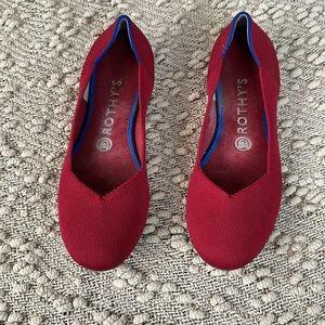 Rothy’s red flats